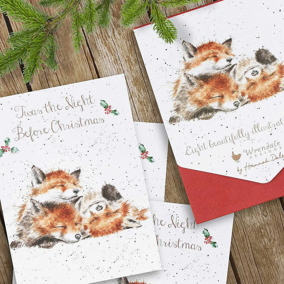 'The Night Before Christmas' Set Of 8 Christmas Cards>Wrendale Online