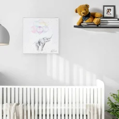 'Up And Away' Elephant Small Canvas>Wrendale Best