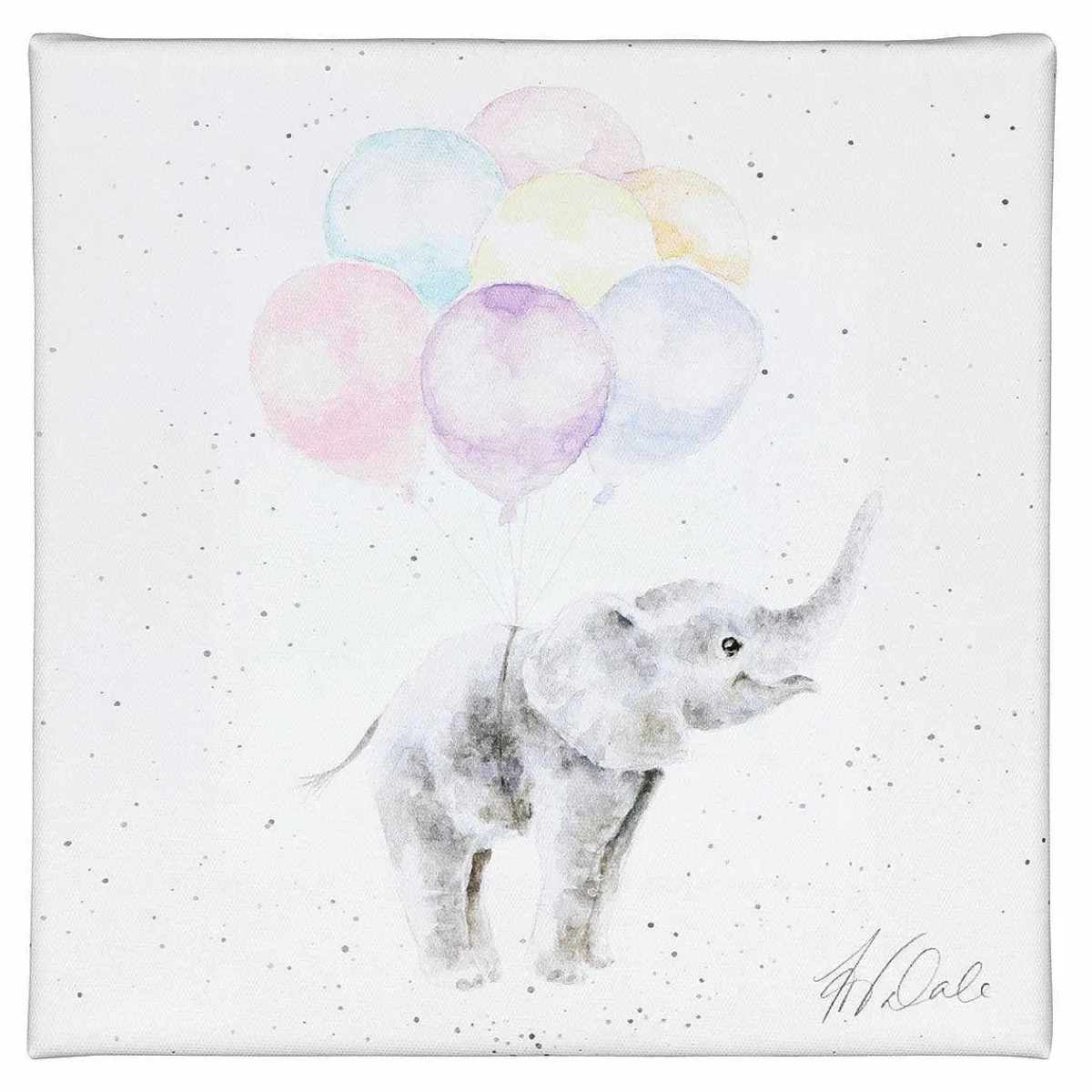 'Up And Away' Elephant Small Canvas>Wrendale Best
