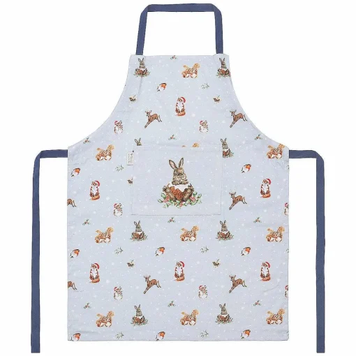 'Winter Woodland' Woodlanders Cotton Apron>Wrendale Best Sale