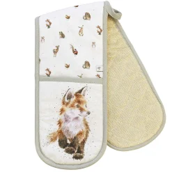 Woodlanders Double Oven Glove, Tea Towel And Apron Set><noscript><img width=