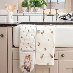 Woodlanders Fox Double Oven Glove>Wrendale Online