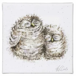 'Words Of Wisdom' Owl Small Canvas><noscript><img width=