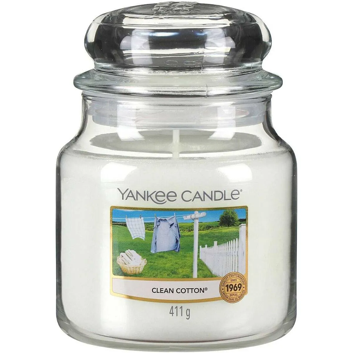 Clean Cotton Medium Jar Candle>Yankee Candle Sale