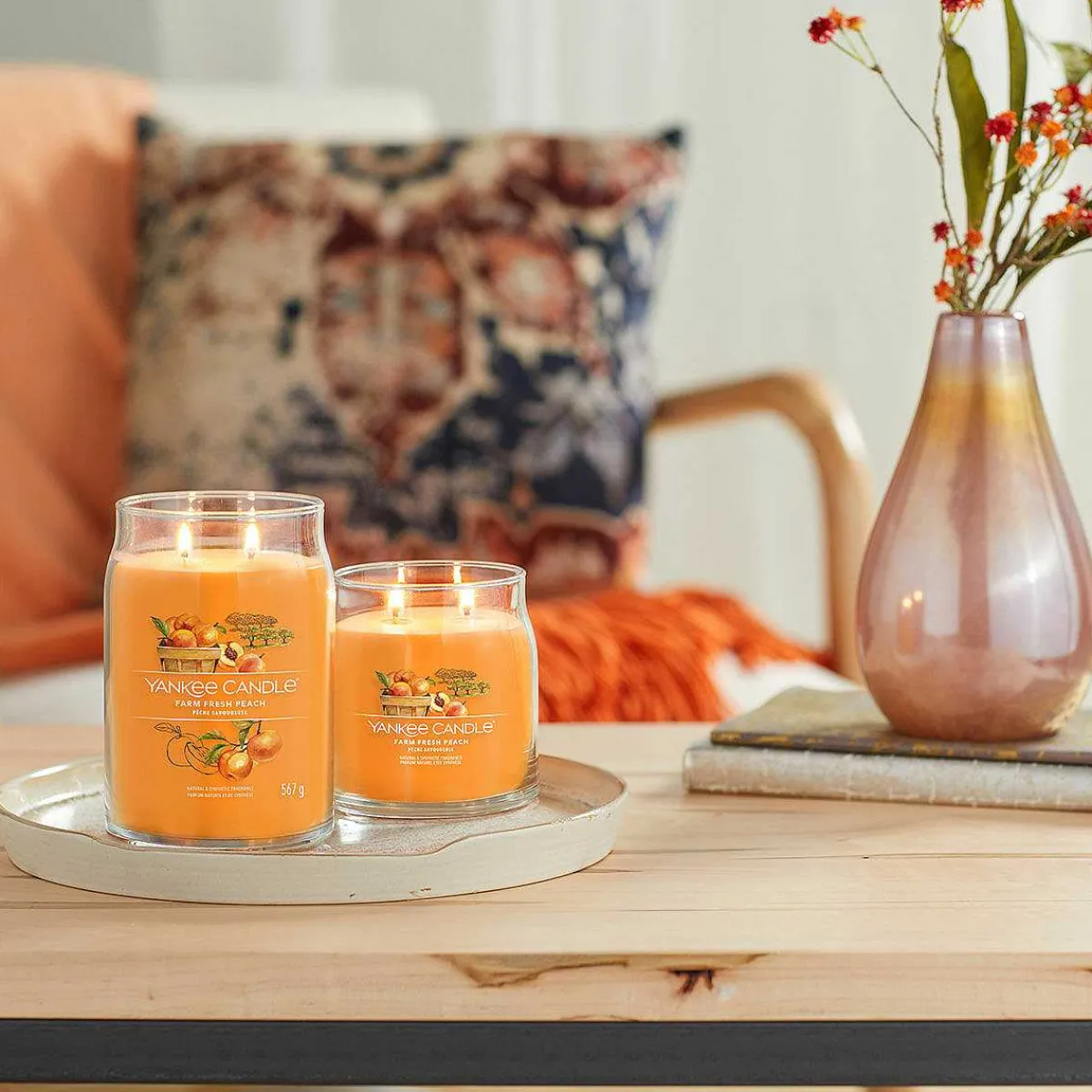 Farm Fresh Peach Signature Large Jar Candle>Yankee Candle Best