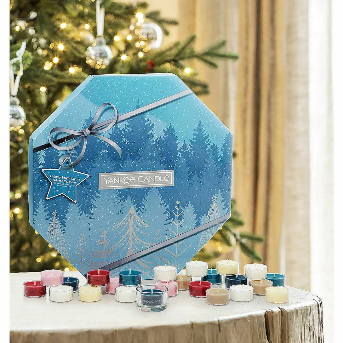 Holiday Bright Lights Advent Calendar Wreath>Yankee Candle New