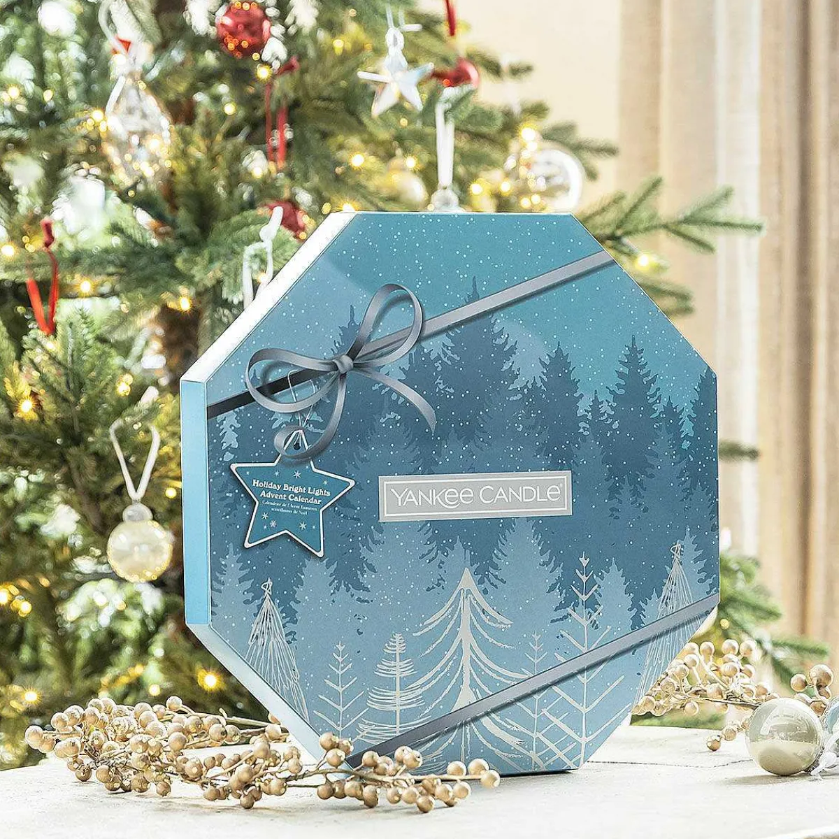 Holiday Bright Lights Advent Calendar Wreath>Yankee Candle New