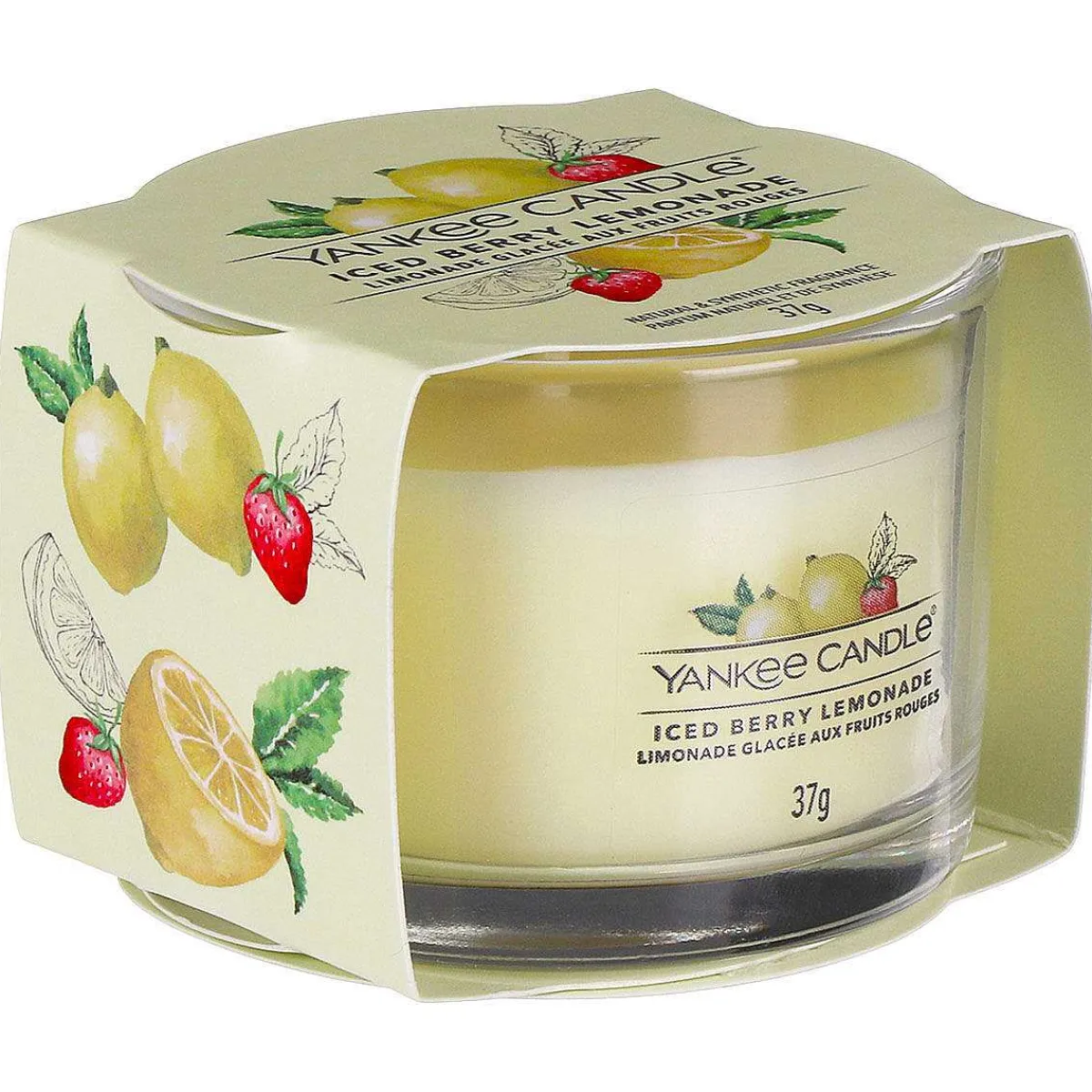 Iced Berry Lemonade Single Signature Filled Votive>Yankee Candle Hot