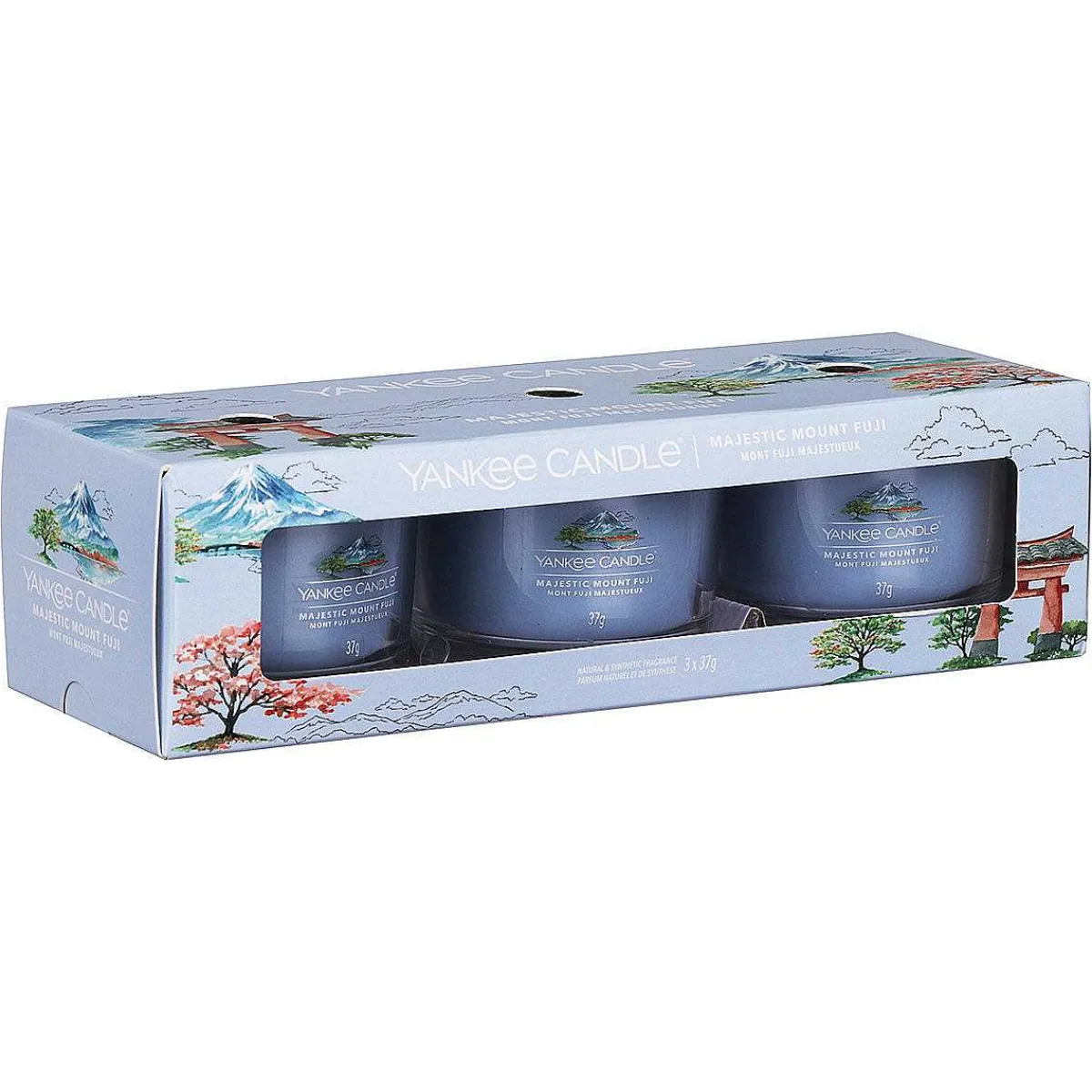 Majestic Mount Fuji Set Of Three Signature Filled Votives>Yankee Candle Shop