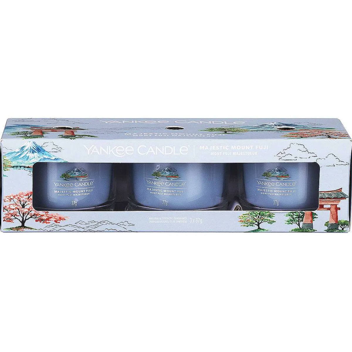 Majestic Mount Fuji Set Of Three Signature Filled Votives>Yankee Candle Shop