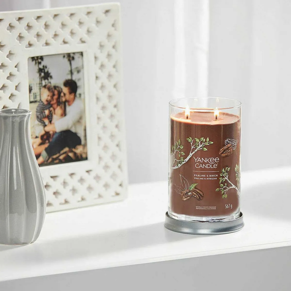 Praline & Birch Signature Large Tumbler Candle>Yankee Candle New