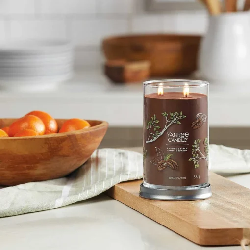 Praline & Birch Signature Large Tumbler Candle>Yankee Candle New