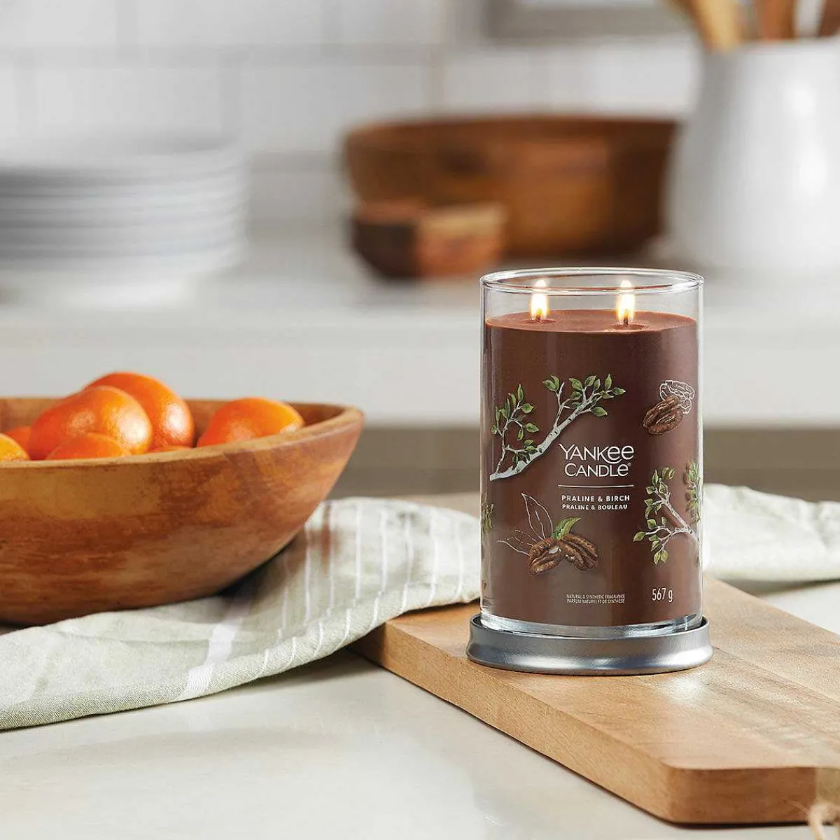 Praline & Birch Signature Large Tumbler Candle>Yankee Candle New