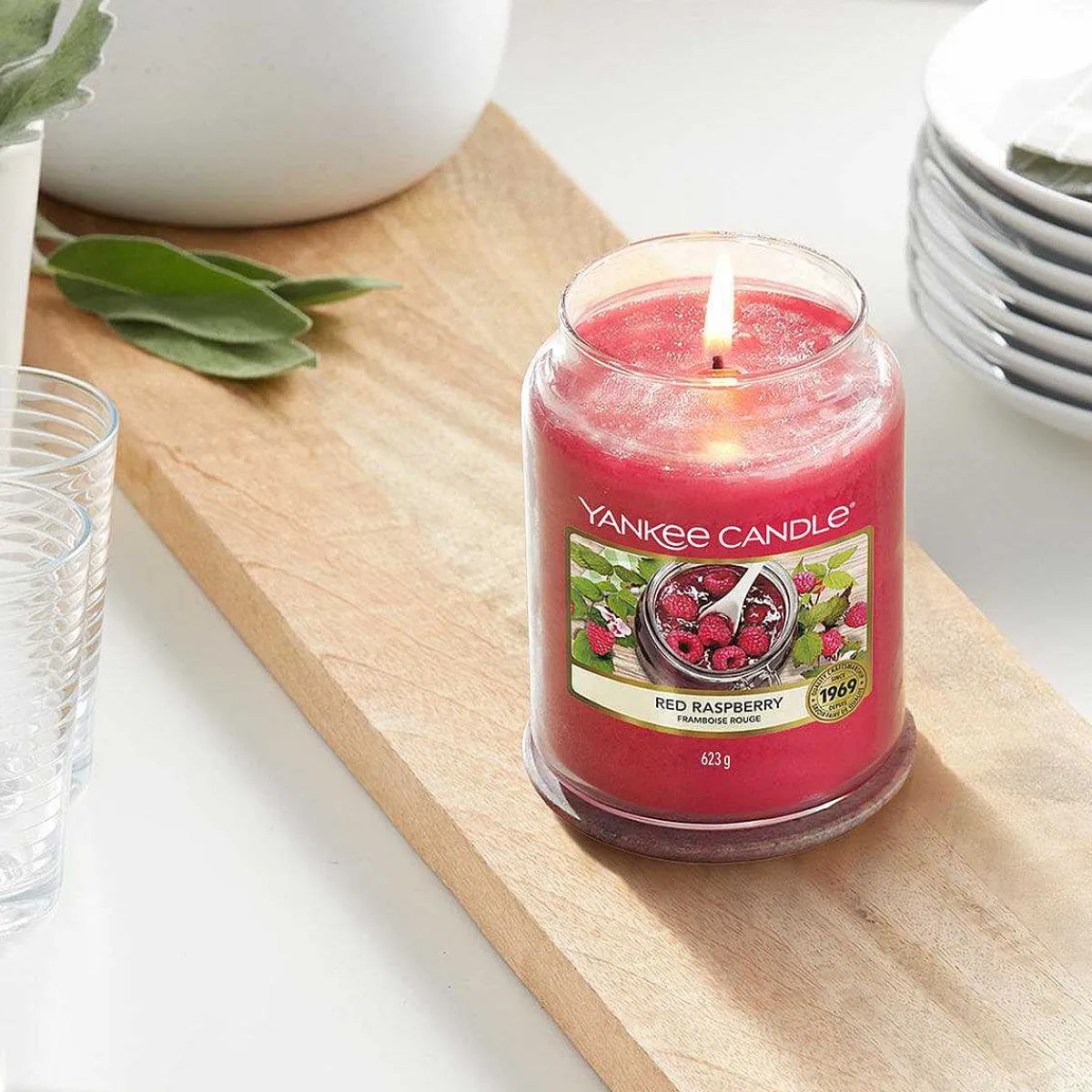 Red Raspberry Large Jar Candle>Yankee Candle Online