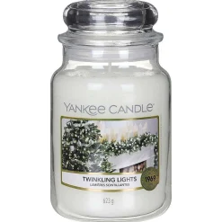 Twinkling Lights Large Jar Candle><noscript><img width=
