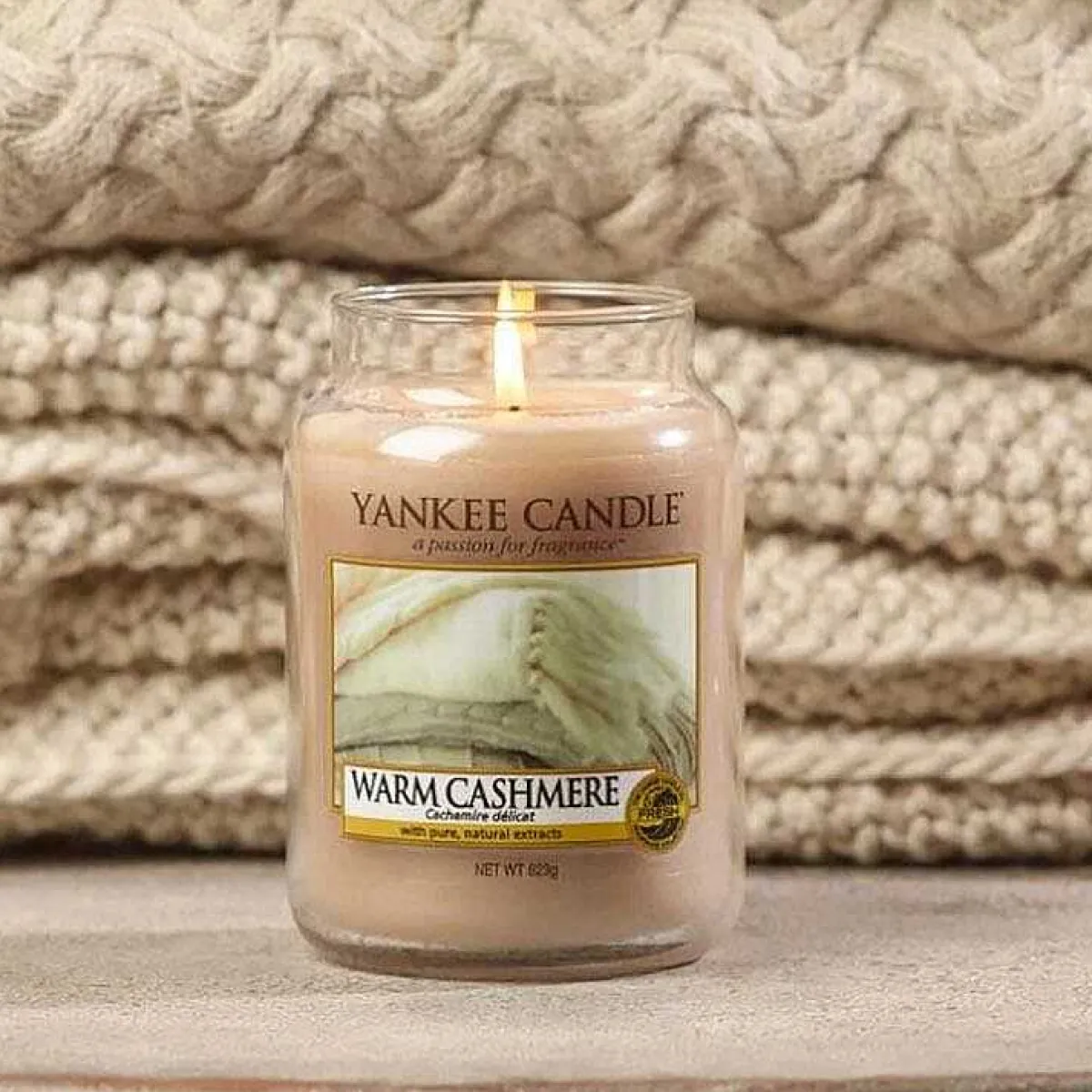 Warm Cashmere Small Jar Candle>Yankee Candle Fashion