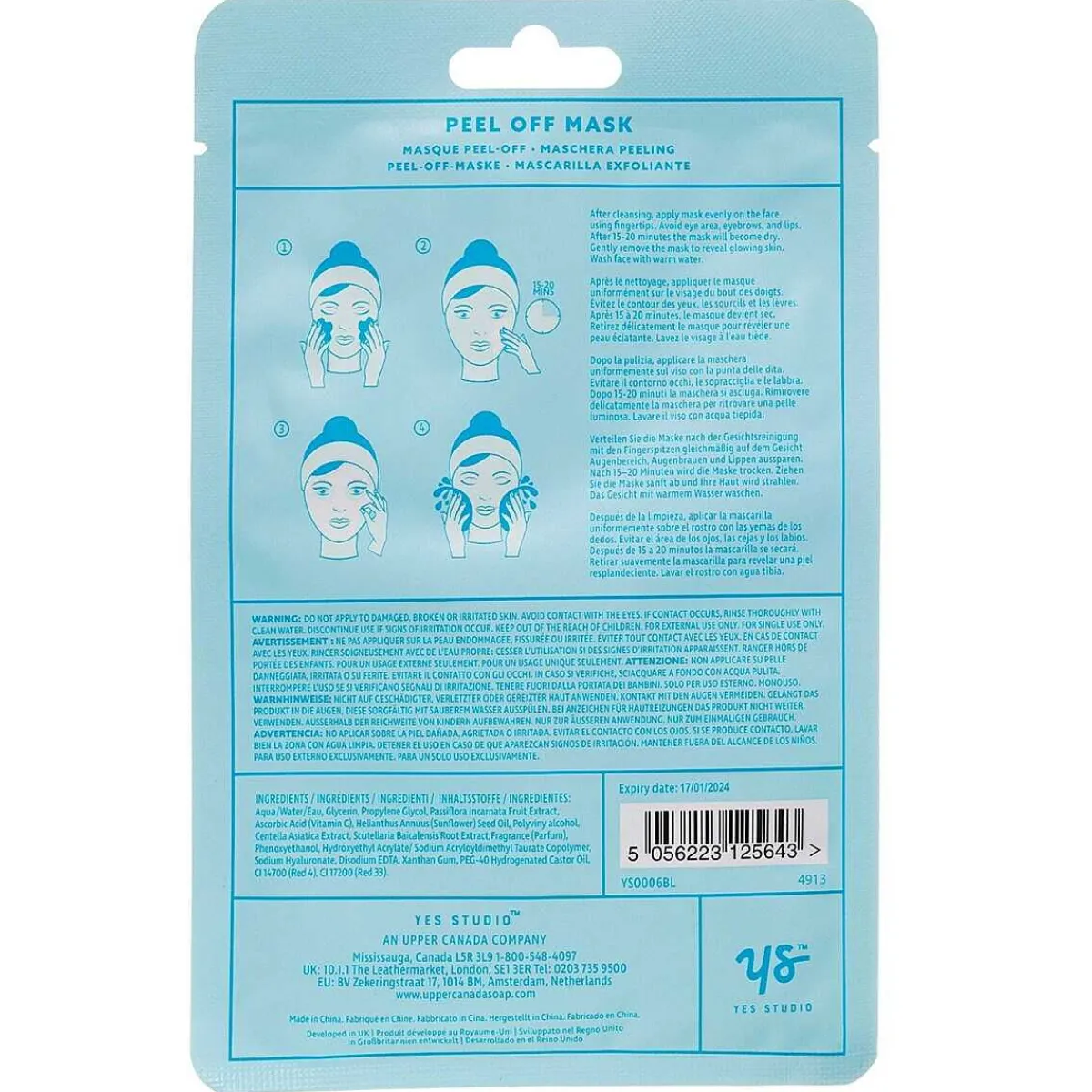 'Peeling Great' Face Mask>Yes Studio New