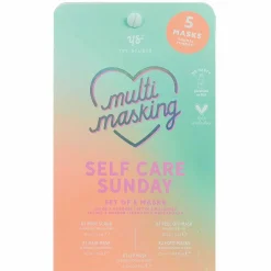 'self Care Sunday' Multi-Masking Pack Of 5 Masks><noscript><img width=